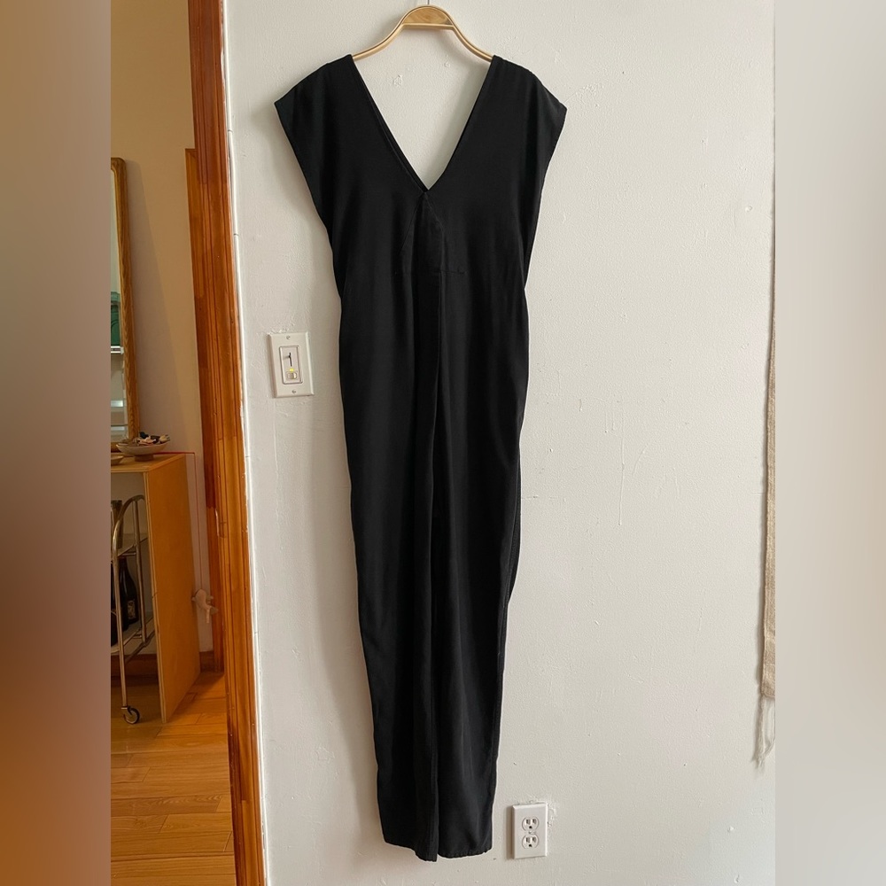 Electric Feathers Black Origami Jumpsuit